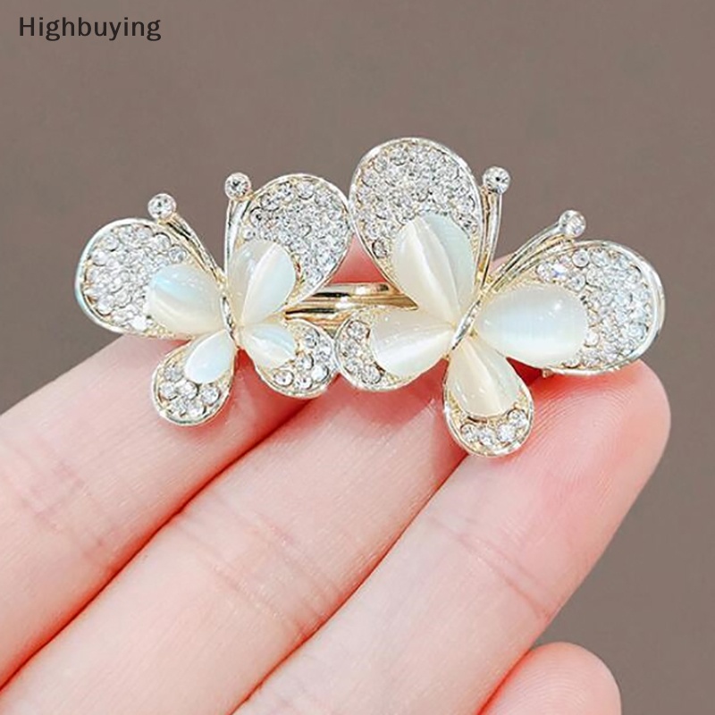 Hbid Berlian Imitasi Bros Untuk Wanita Opal Trendy Elegan Kupu-Kupu Brooch Pin Perhiasan Pesta Pernikahan Hadiah Glory