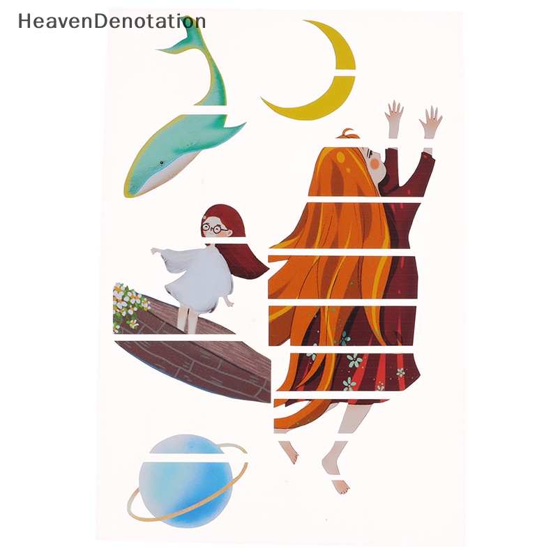 [HeavenDenotation] Space walk Gitar Bass Inlay Sticker Fretboard DIY Penanda Dekorasi  Hdv