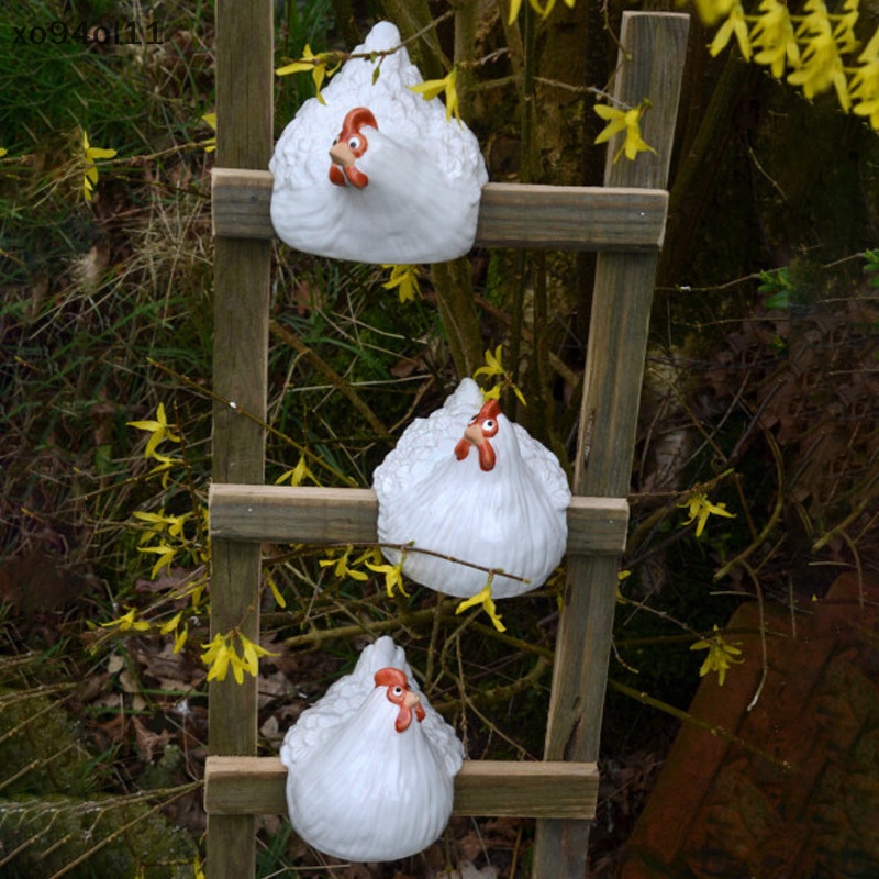 Xo Patung Ayam Lucu Halaman Belakang Dekorasi Taman Ornamen Patung Ayam OL