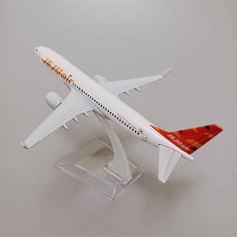 Korea Jeju Air Boeing 737model Pesawat B737 Plane Pesawat Diecast Metal Padat Mainan Penerbangan