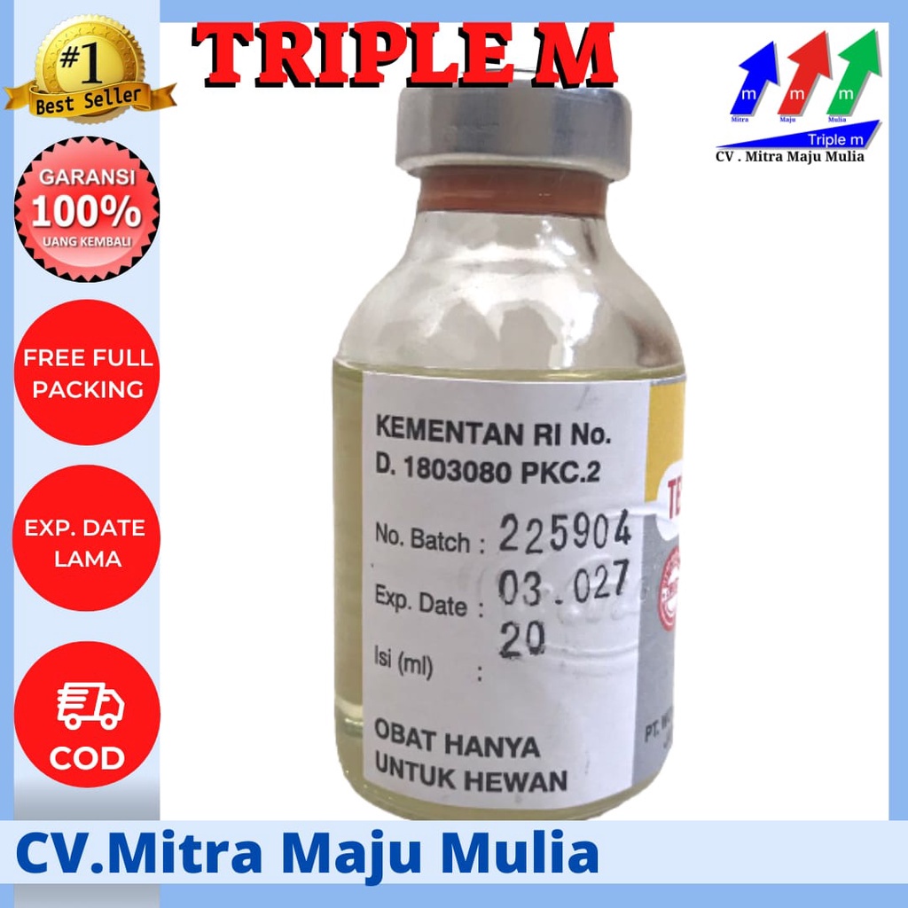 Testohormon 20 ml Wonder Mengatasi Gangguan Reproduksi Hewan