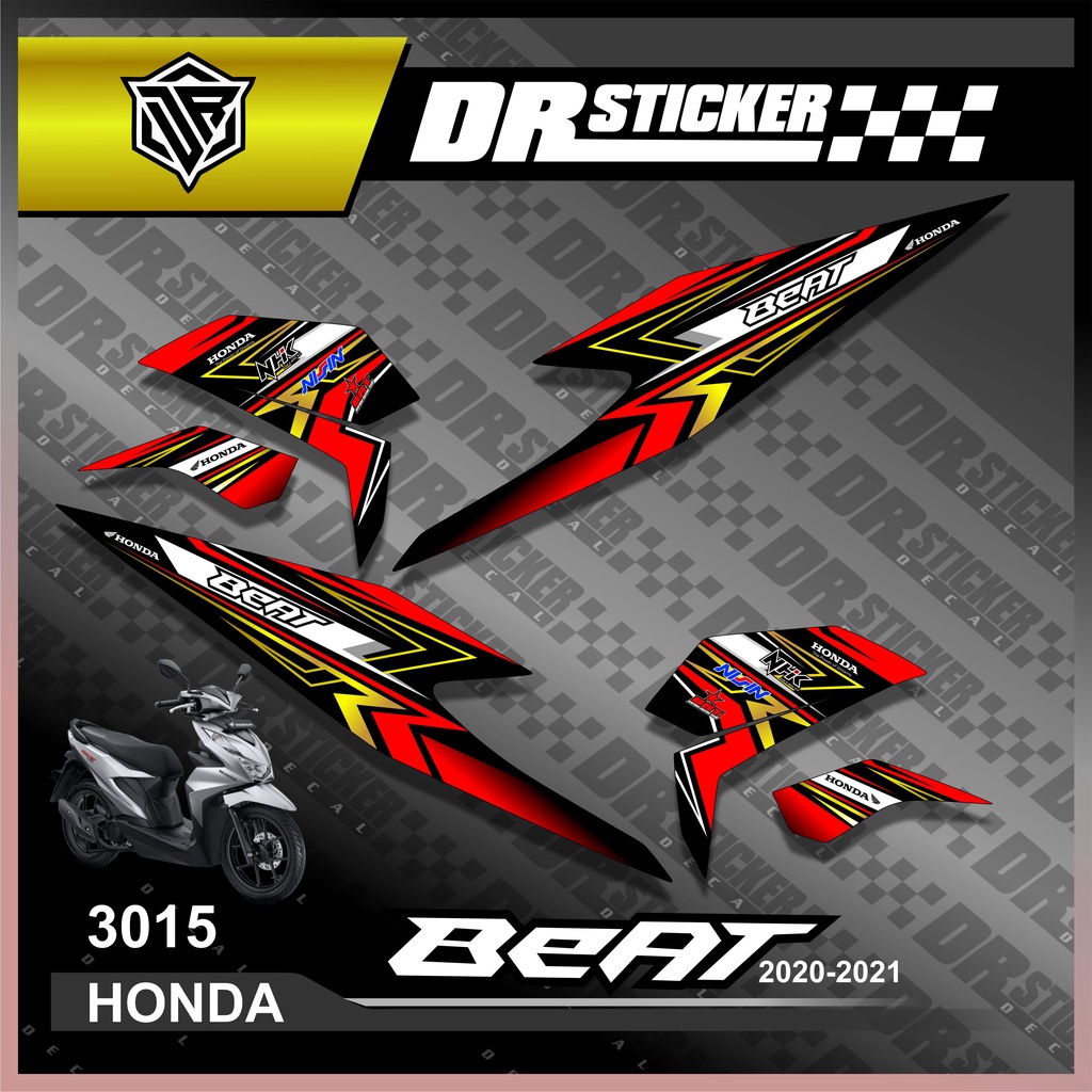 3015 Striping Sticker Beat Fi Street New 2020 2021 Desain Racing fx Stripping Beat 2020