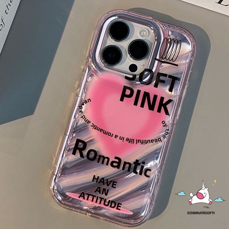 IPHONE Case Kupu-Kupu Cinta Hati Kompatibel Untuk Iphone7 8 6 6S Plus Xr13 11 14 12 Pro MAX 7Plus X XS MAX SE 2020 3D Stereo Korgasi Kreatif Surat Dazzle Warna Laser Card Case