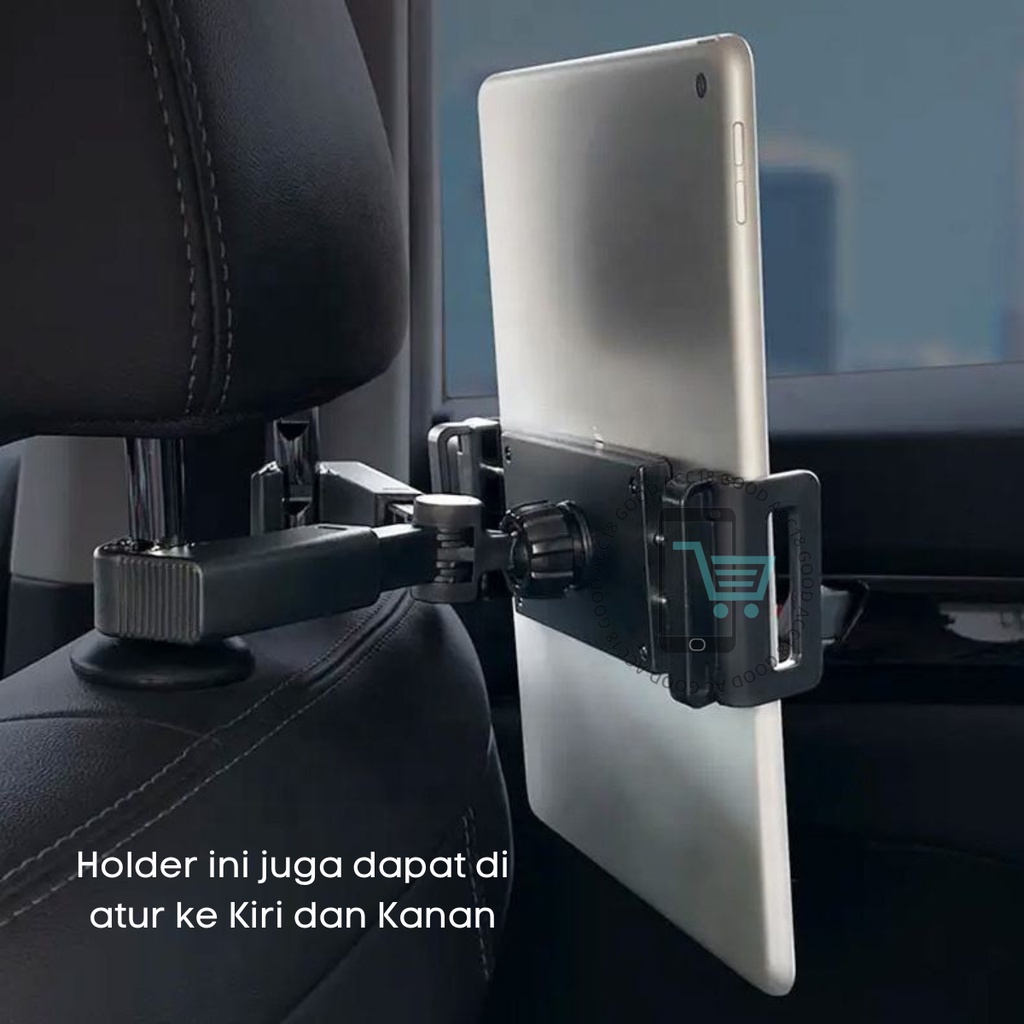 Holder Tablet dan Hp Jok Mobil Universal stand holder Car Headrest 360 Derajat