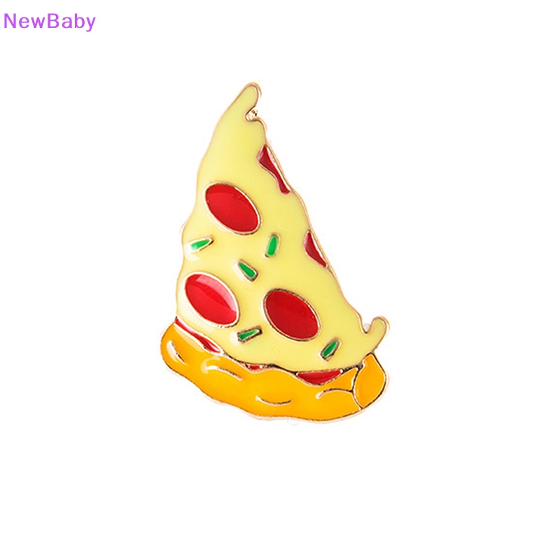 Newbaby Bros Enamel Pin French fries Telur Burger Pizza Ikon Lencana Jaket Ransel ID