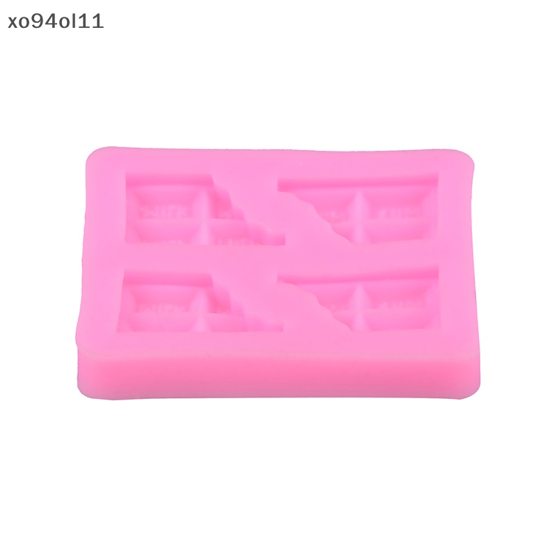 Xo Setengah Tablet Bentuk Coklat fondant Silikon Cetakan Kue diy baking tools OL