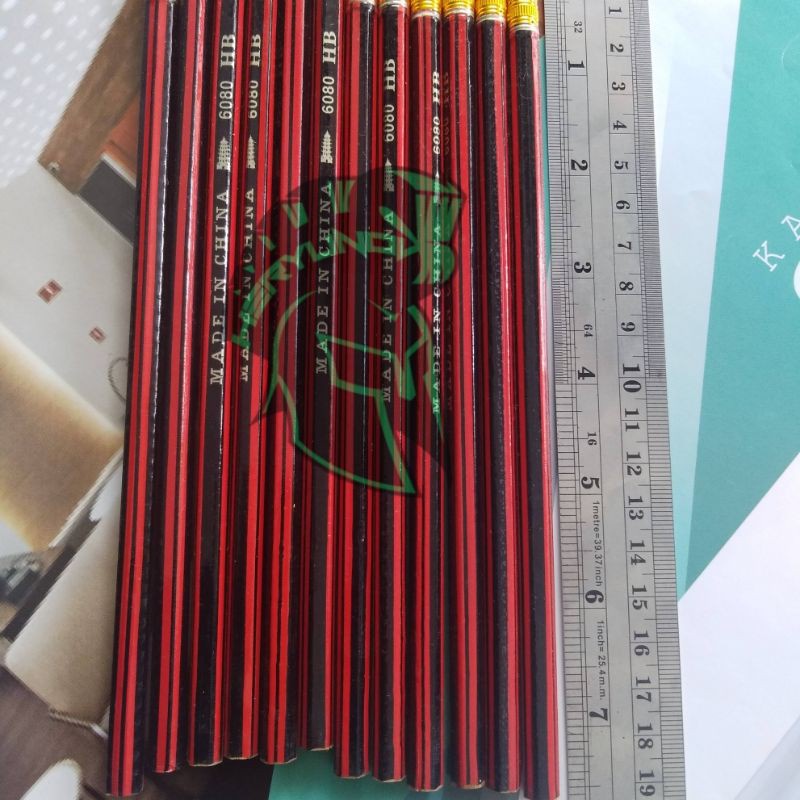 

Pensil HB merah hitam murah