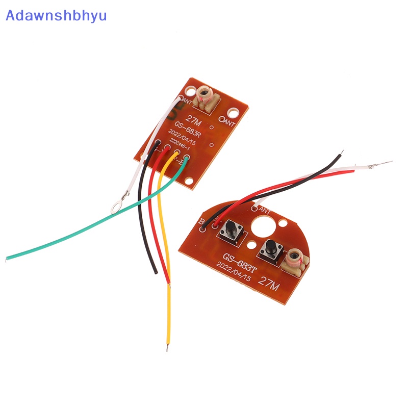 Adhyu 2CH RC Remote Control 27MHz Sirkuit PCB Papan Pemancar Dan Penerima Sistem Radio Untuk Mobil Truk Mainan ID