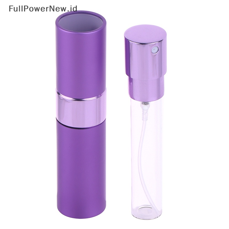 Power 8ML Botol Isi Ulang Motif Rotan Portable Rotary Aluminium ID