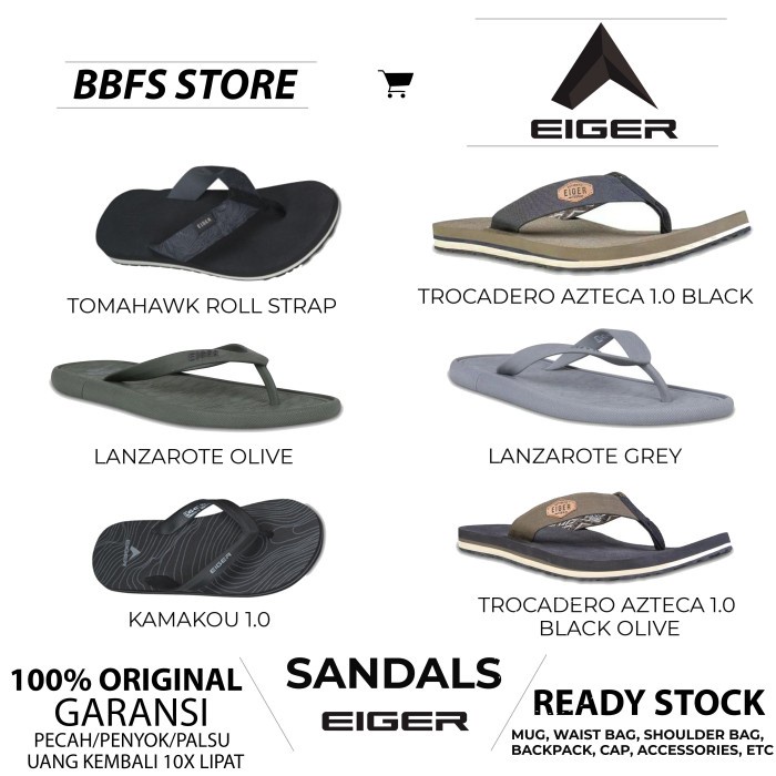 EIGER Original lanzarote sandals sendal capit adventure