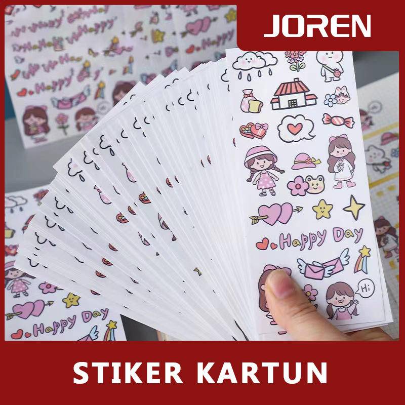 

Stiker Kartun Lucu Buku Buatan Tangan / Stiker Notebook DIY / Stiker Dekoratif