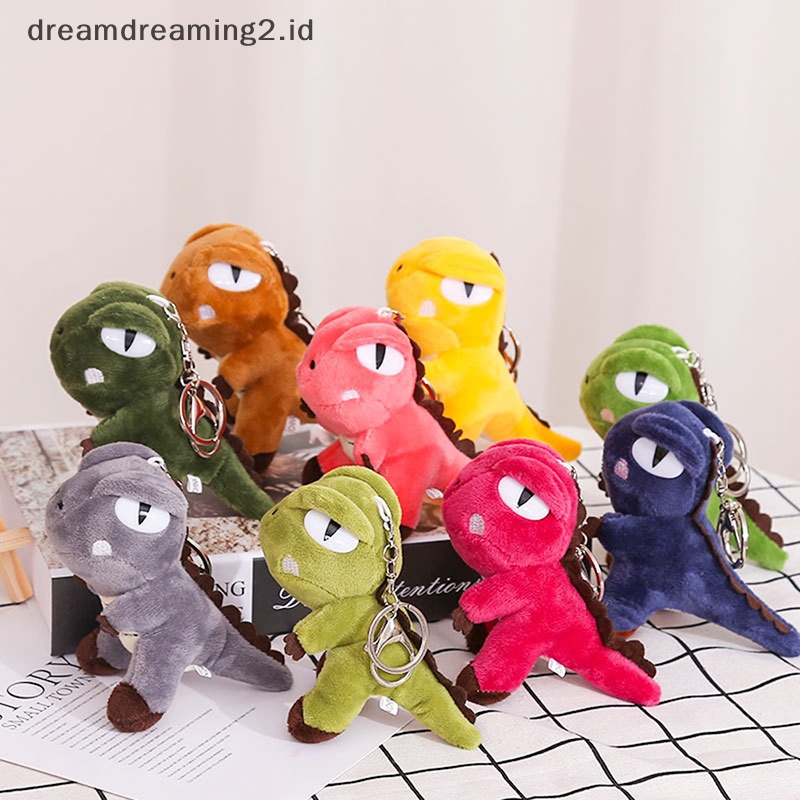 (drea) Liontin Dinosaurus Mini Gantungan Kunci Hewan Lucu Boneka Mainan Key Rings Tas Ornamen Hadiah //