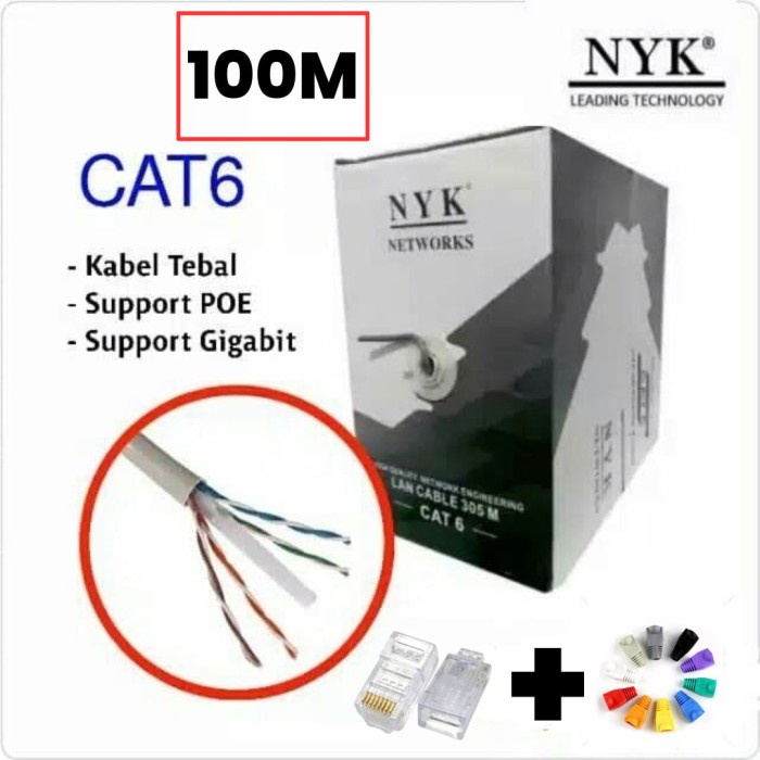 NYK Kabel UTP LAN cat 6 NYK 100 METER