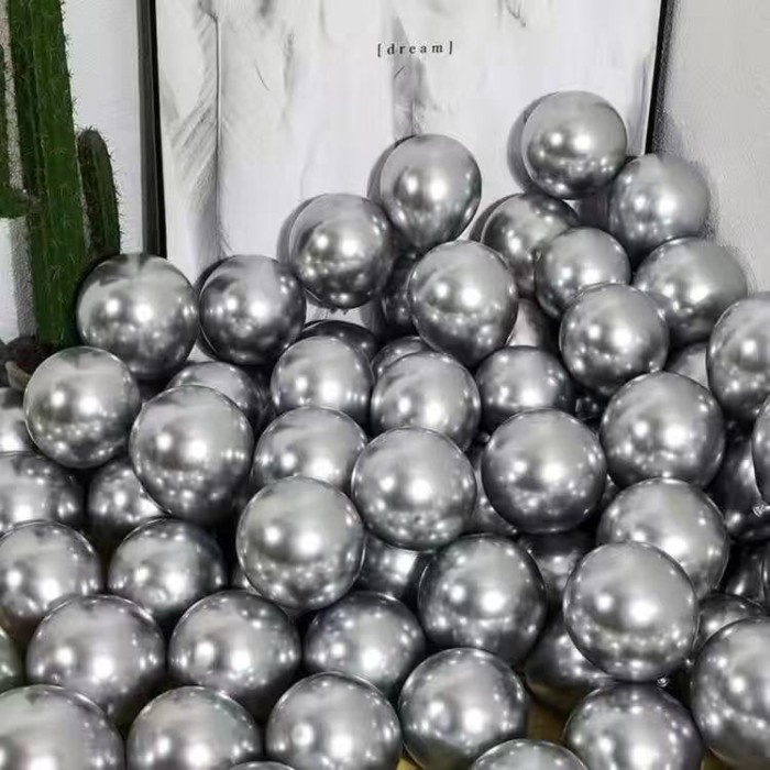 Balon Karet Pesta Ulang Tahun/Balon Latex Chrome 10inc/Balon Metalik/Balloon Chrome Per Pack isi 50pcs