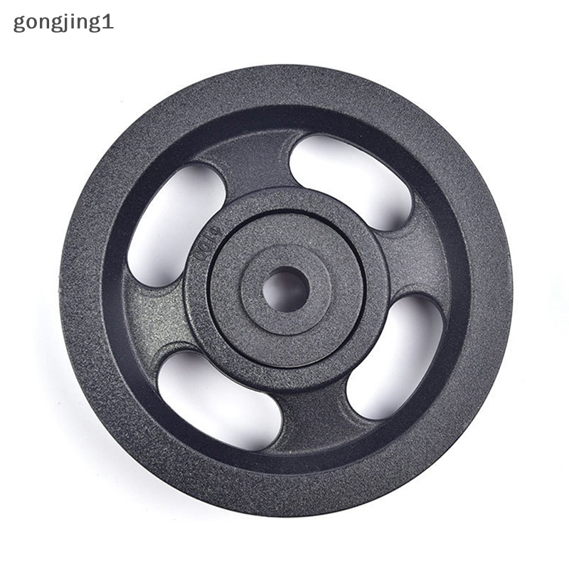 Ggg 1Pc 100mm Bahan Abs Hitam Bantalan Pulley Roda Kabel Peralatan Gym Peralatan Bagian Wearproof ID