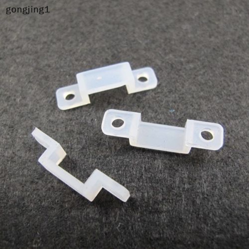 Ggg 10pcs Fixer Klip Silicon 10mm Untuk Fix5050505630Lampu Strip LED Warna Tunggal ID