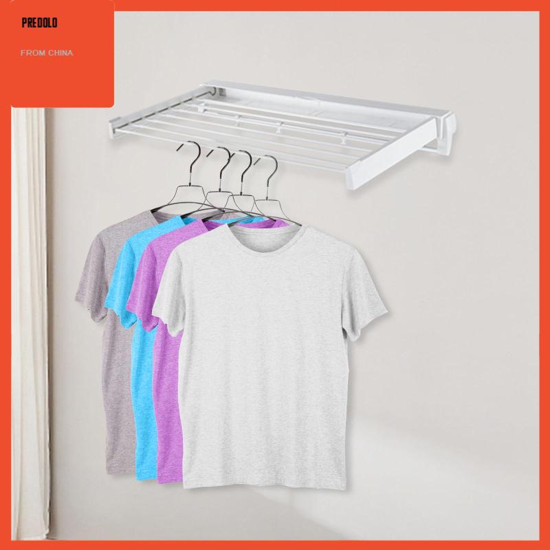 [Predolo] Rak Pengering Pakaian Rak Pengering Handuk Tempel Kuat Untuk Mudroom Laundry Room