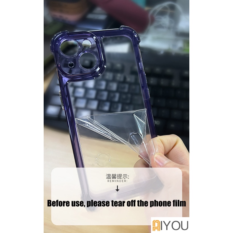 Shockproof Air Cushion Transparan Phone Case Untuk iPhone 14 Pro Max11 12 13 XR X XS 8 7 Plus SE Bening Lembut Silikon Penutup Belakang