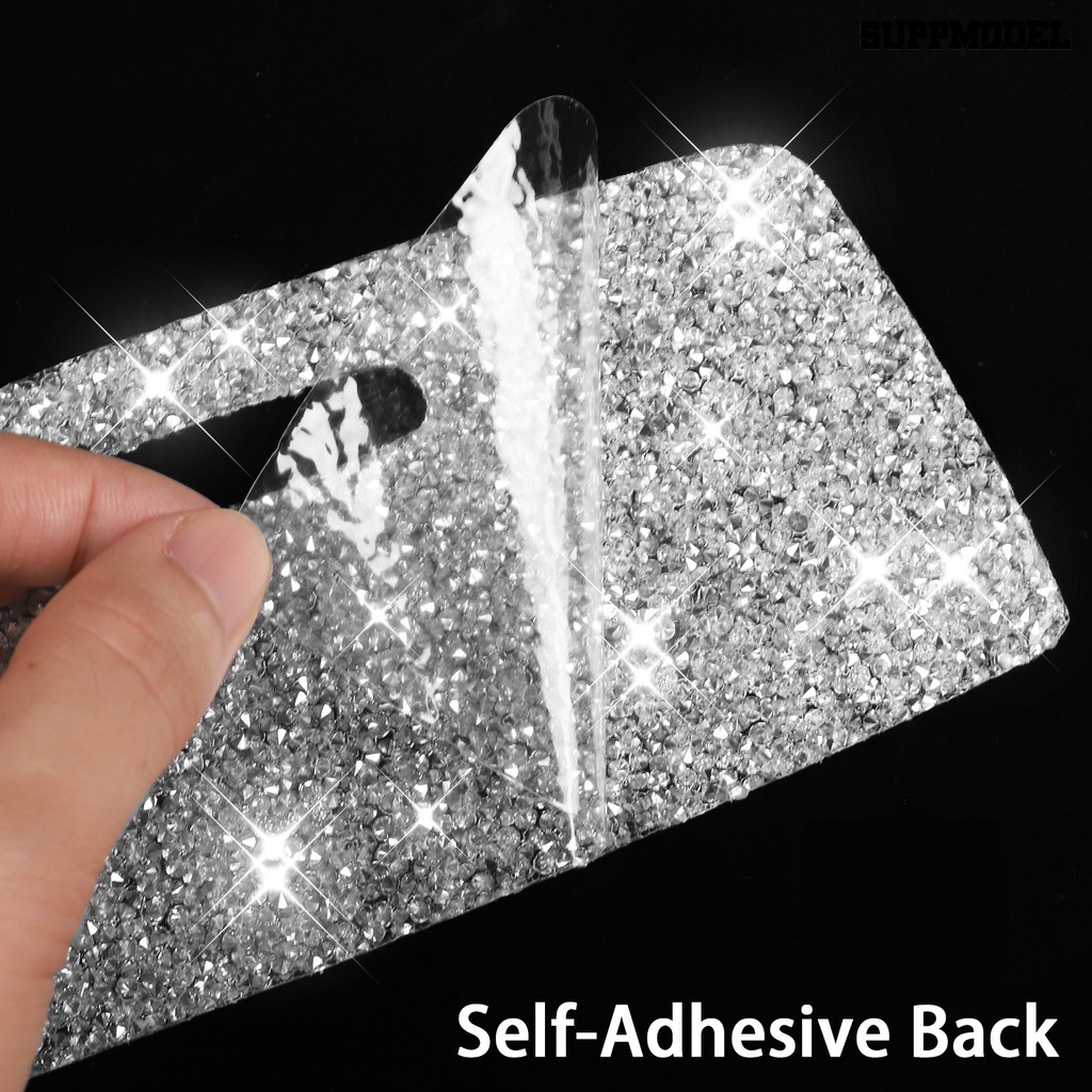 [SM]2Pcs Stiker Kontrol Tengah Berkilau Anti Gores Perekat Diri Kuat Lengket Shiny Interior Trim Mobil Central Control Panel Stickers Untuk 15-20 Ford Mustang