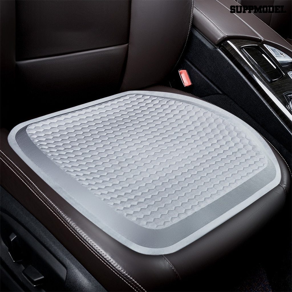 [SM] Bantal Kursi Kain Sarang Lebah Bernapas Mendukung Dekompresi Rebound Lambat Es Sutra Gel Car Seat Cushion Aksesoris Mobil