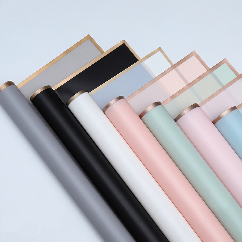 

[1 Lembar] FLOWER WRAPPING LIS GOLD / KERTAS CELLOPHANE MOTIF KERTAS / KERTAS BUKET BUNGA LIS EMAS 58x58CM (ECER)