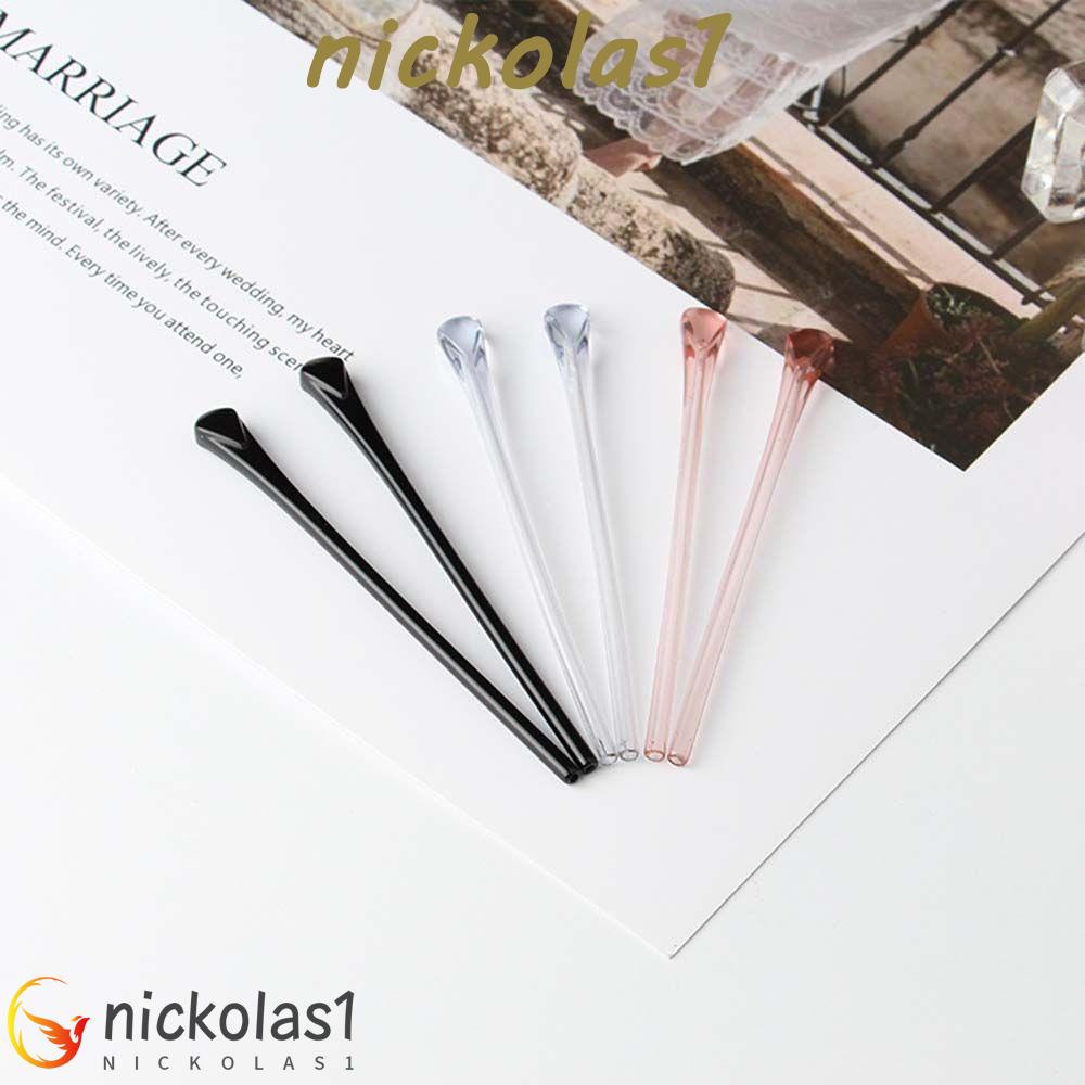 Nickolas1 Ear Hooks Transparan Stylish Anti Hilang Lubang Bulat Penahan Kacamata Papan Kaki Lengan