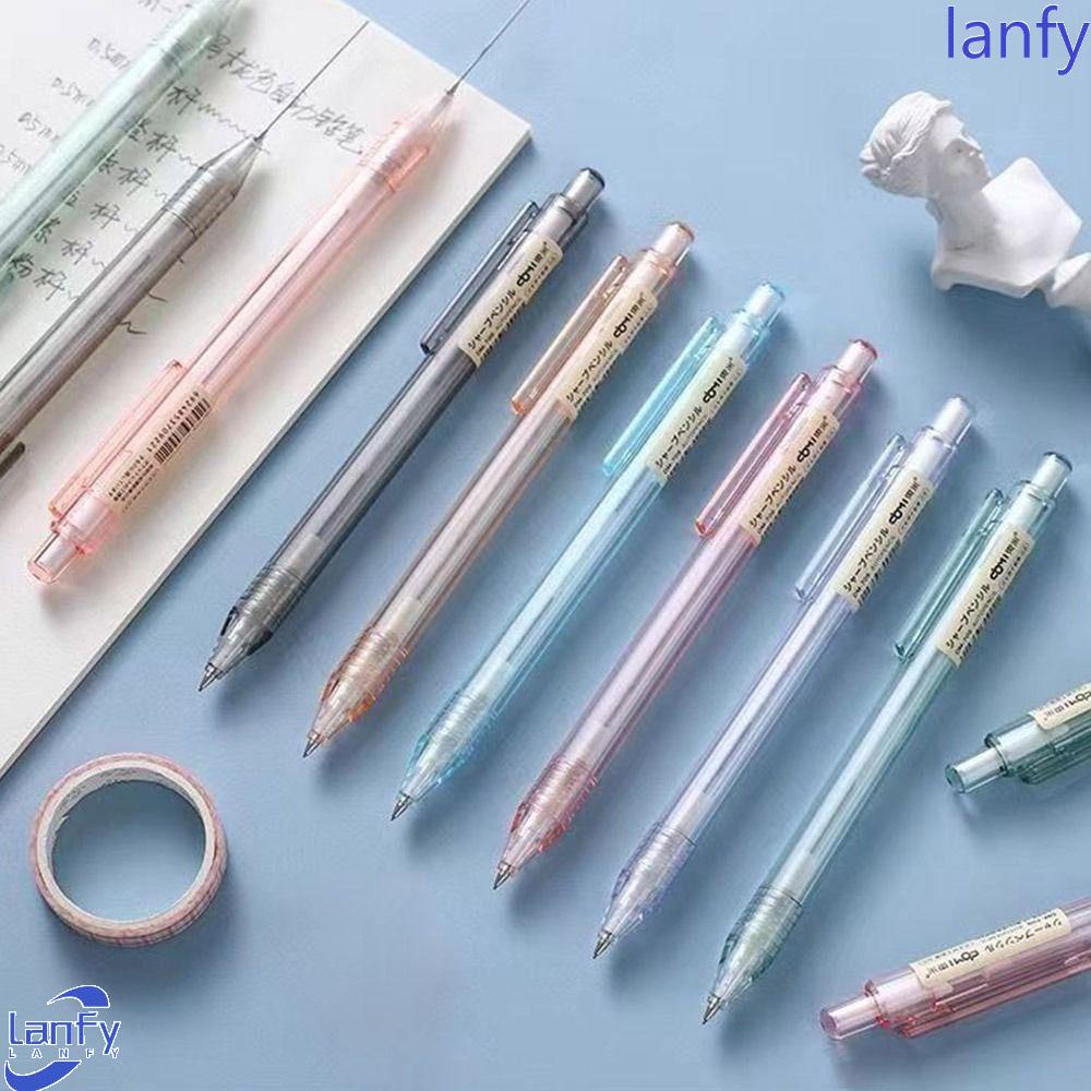 Lanfy Pensil Otomatis Tembus Siswa Perlengkapan Seni Jepang Kantor Sekolah Tulis Pensil Sketsa