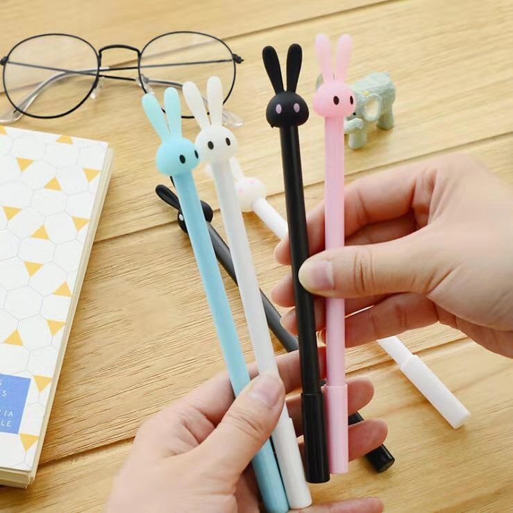 TGM - PP008 Pulpen Pena Bentuk Kepala Kelinci Bolpen Karakter Bunny Lucu Unik Pena Pulpen Kepala Kelinci Lucu