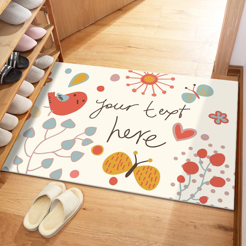 Keset Kaki Anti Slip Estetik Home Dekor Uk 40x60cm Keset Kamar Mandi / Kamar Tidur Motif Karakter Import DDM 1251