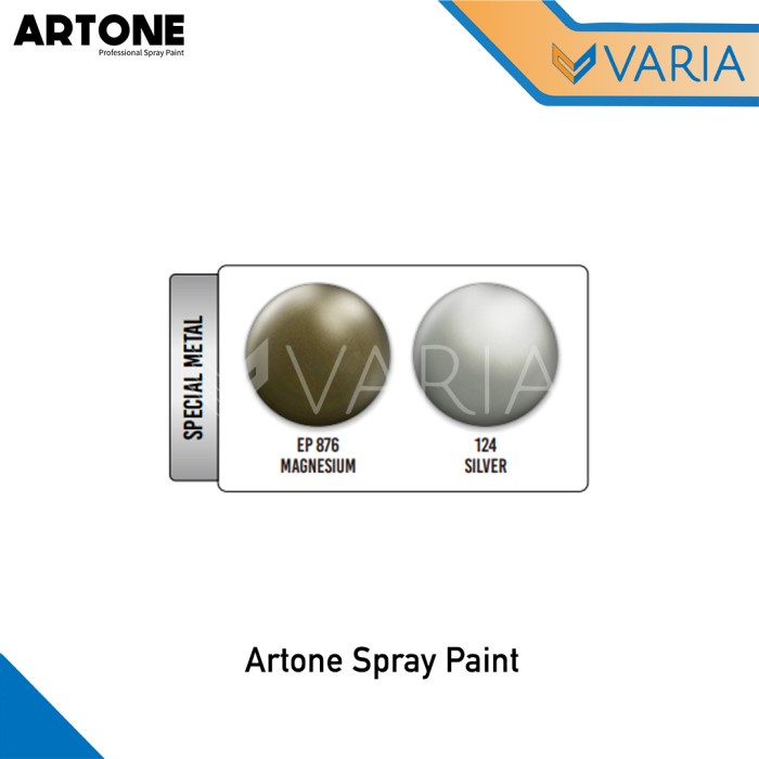 Artone SP 400 cc Silver 124 Professional Spray Paint Cat Semprot