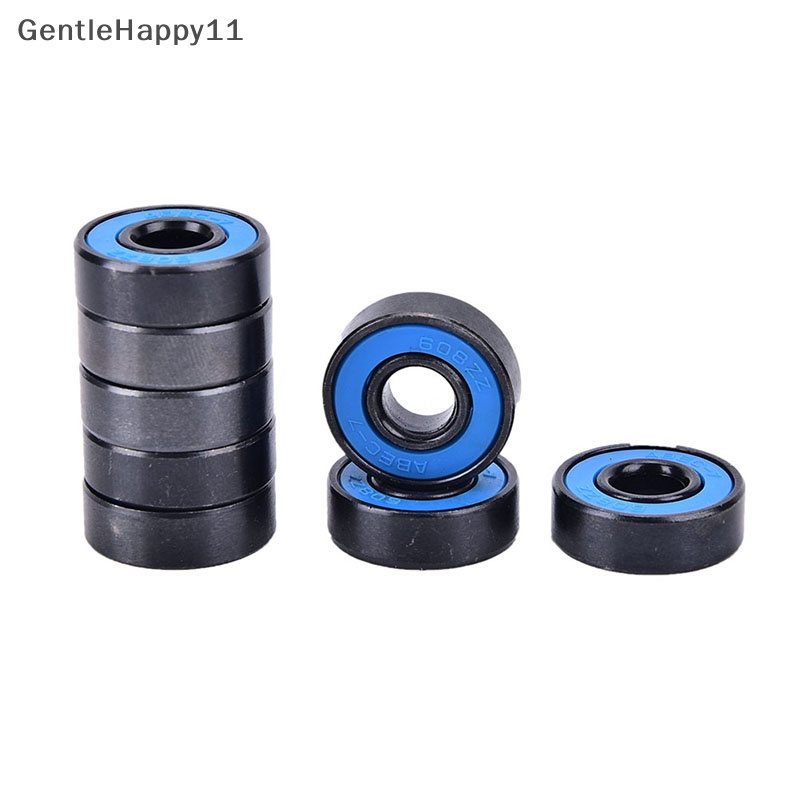 Gentlehappy 8pcs /set 608RS Skate skateboard steel Terintegrasi spacer Bearings fit8pcs /set 608RS Bantalan Roda Untuk Roller Skate id