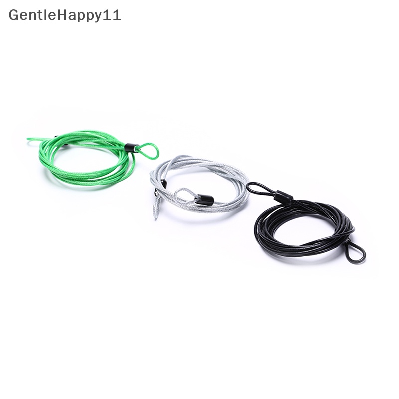 Gentlehappy 200CM x 2.5MM Cycling Sport Security Loop Cable Lock Sepeda Skuter U-Lock new id