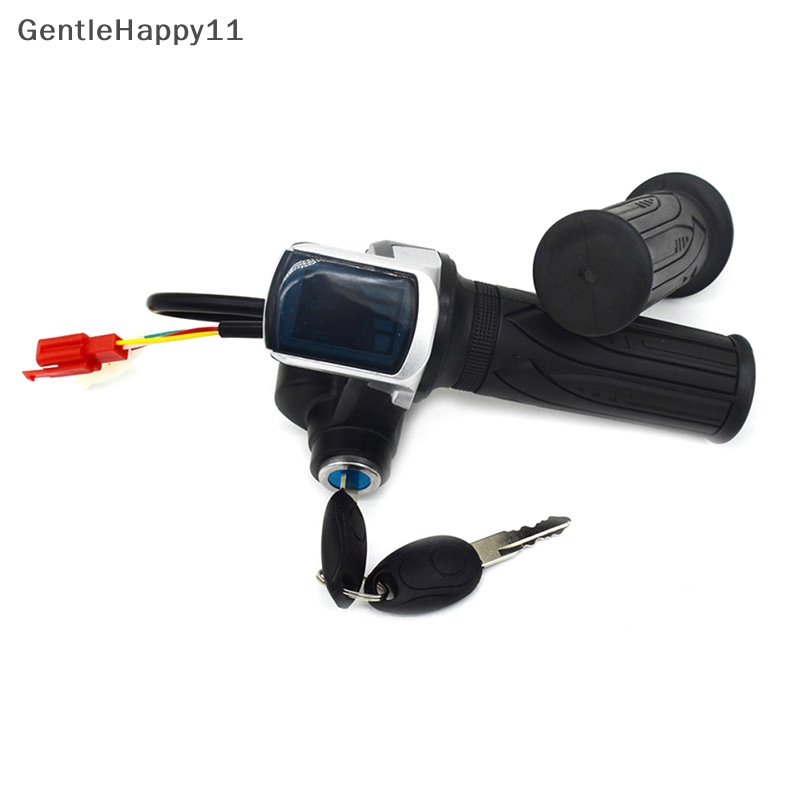 Gentlehappy Throttle Sepeda Listrik Akselerator 36V48V Untuk E-bike/ Stang Throttle Aksesori Skuter Listrik Dengan Display LED id