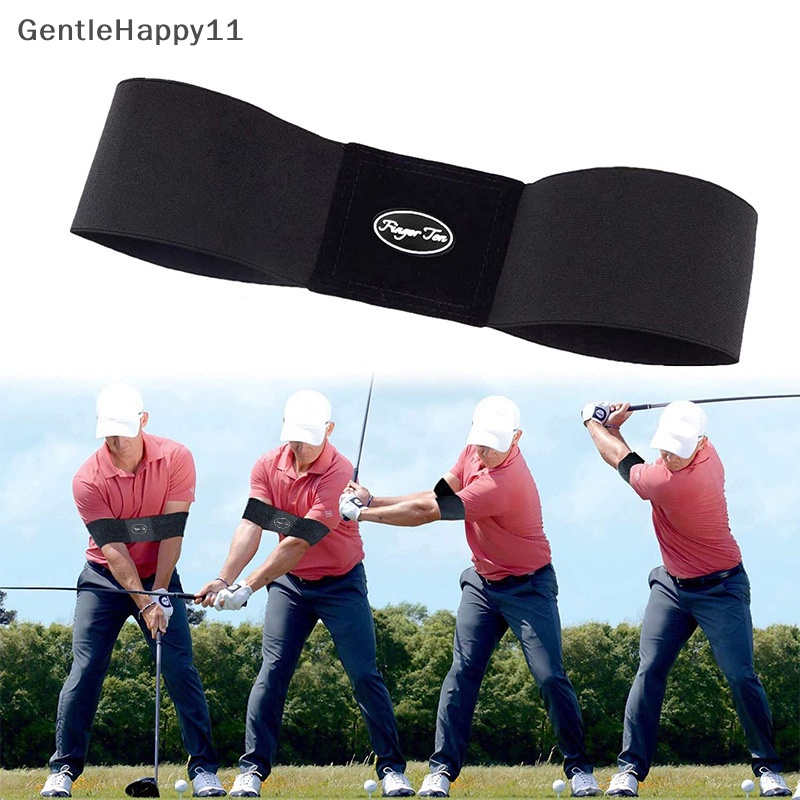 Gentlehappy Professional Elastic Golf Swing Trainer Arm Belt Alat Bantu Latihan Keselarasan Gerakan id