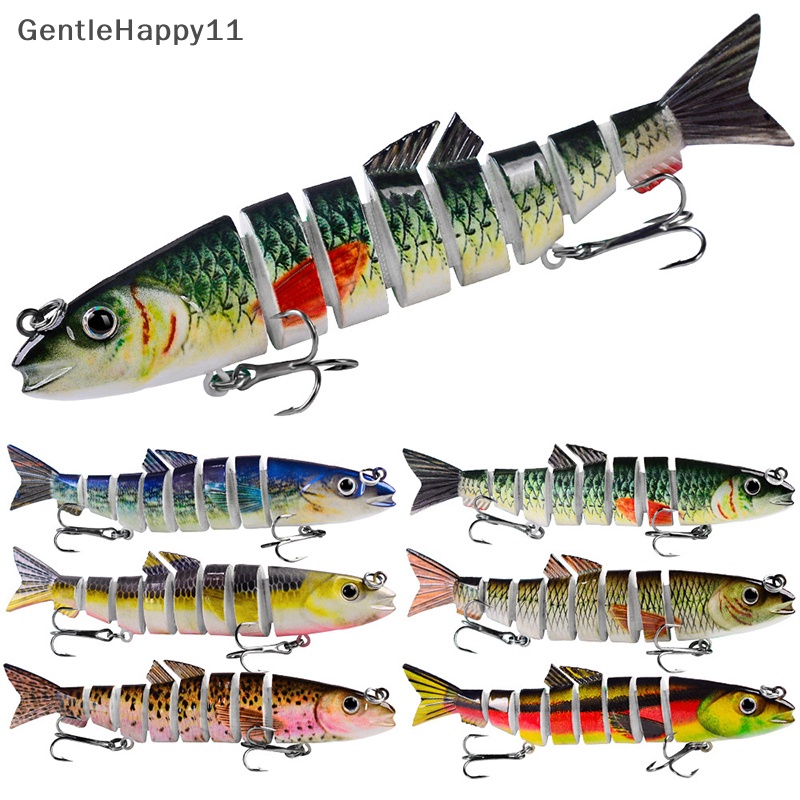 Gentlehappy 12.5CM 21.5G 8segmen Umpan Pancing Multi Jointed Umpan Keras Fishing Tackle id