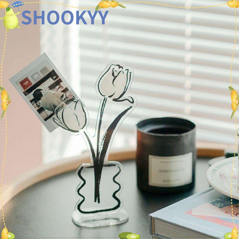 Chookyy Acrylic Place Card Holders Art Minimarket Foto Lucu Berdiri