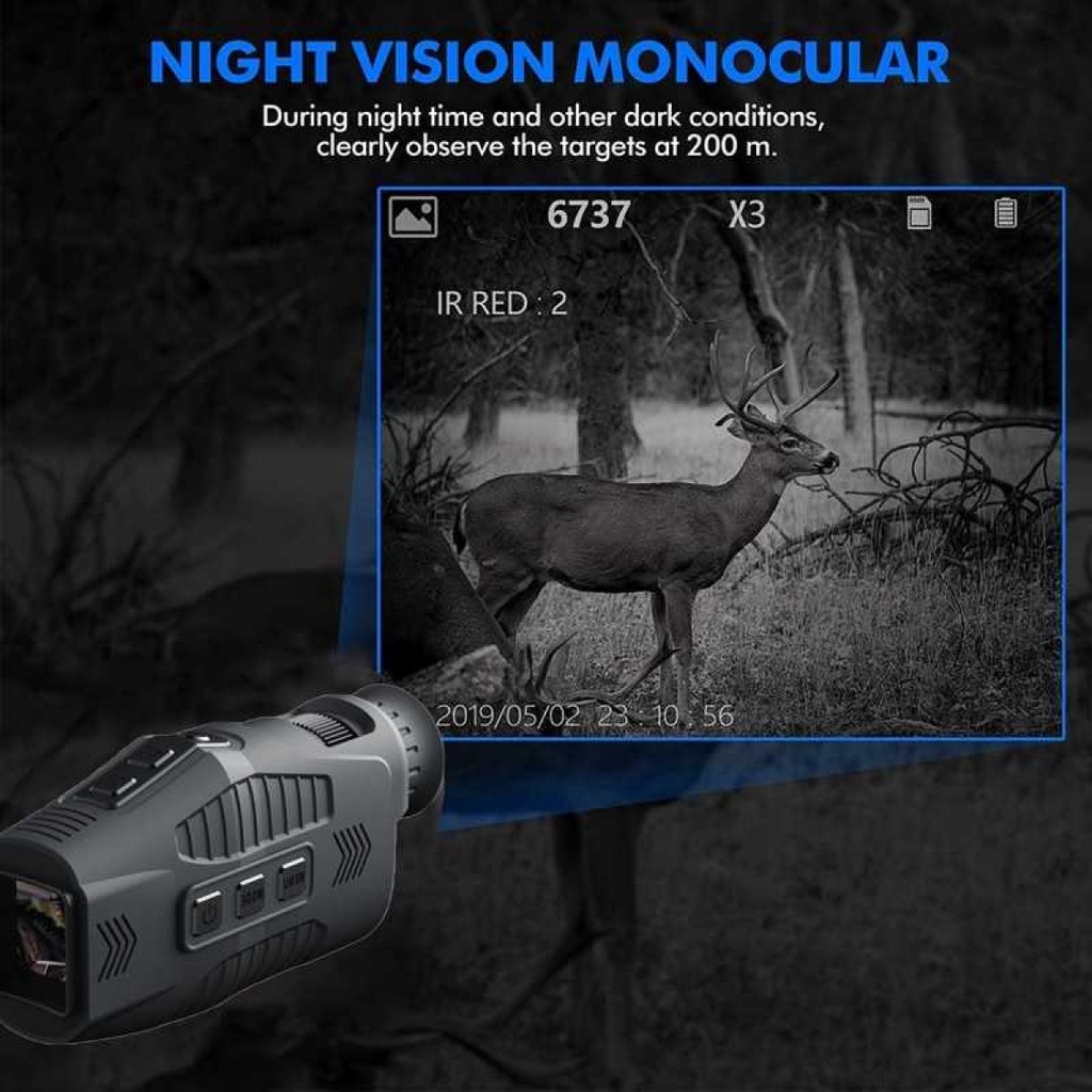 Monocular Teropong Digital Foto Video Outdoor Night Vision 5x Zoom