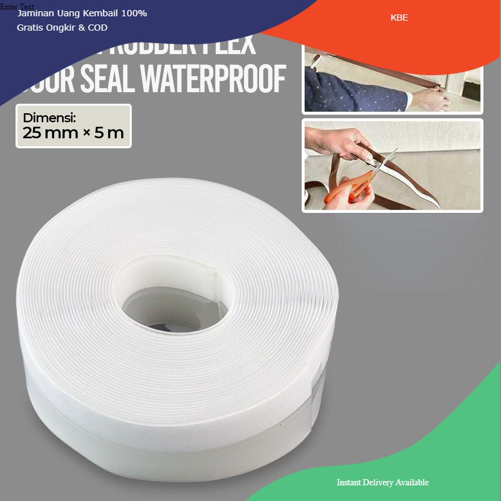 

Alat Perekat Alloet Lakban Rubber Flex Door Seal Strip Bottom Seal Waterproof 25 mm x 5 M - TP39 - Transparent Viral