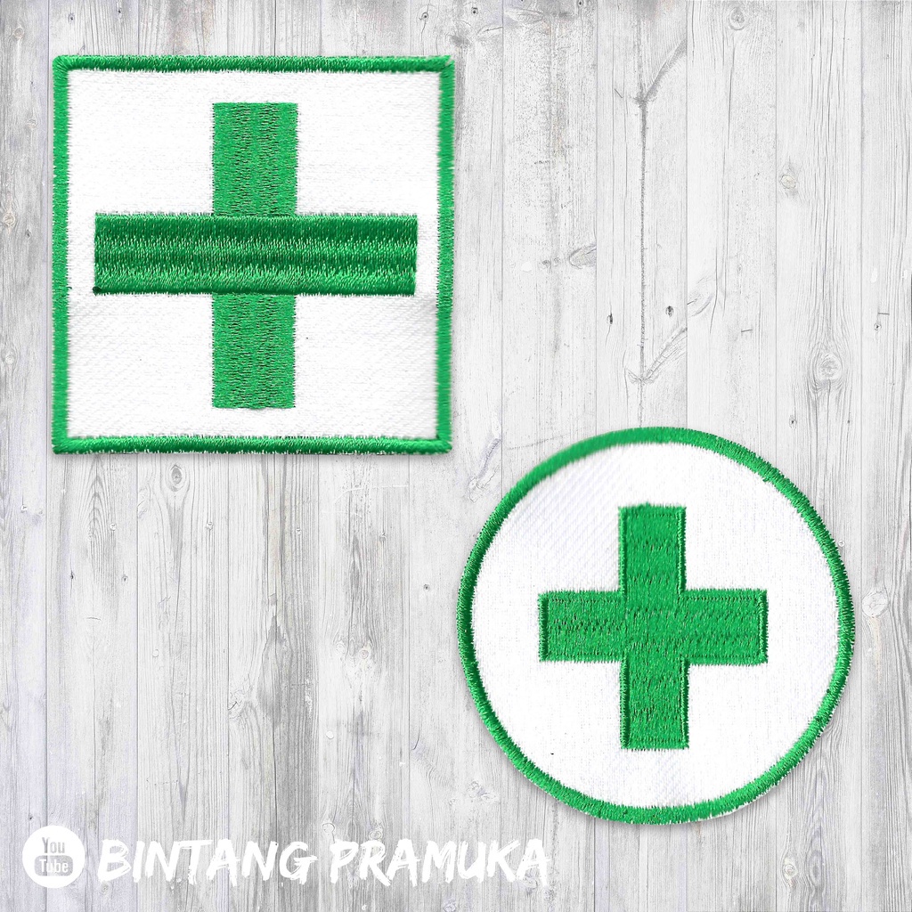 Bordir Badge Medis Kesehatan P3k Emblem Medis Patch Logo Puskesmas Bordirbisa pesan satuan