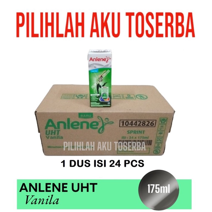 Susu ANLENE VANILLA VANILA 175 ml - ( HARGA 1 DUS ISI 24 )