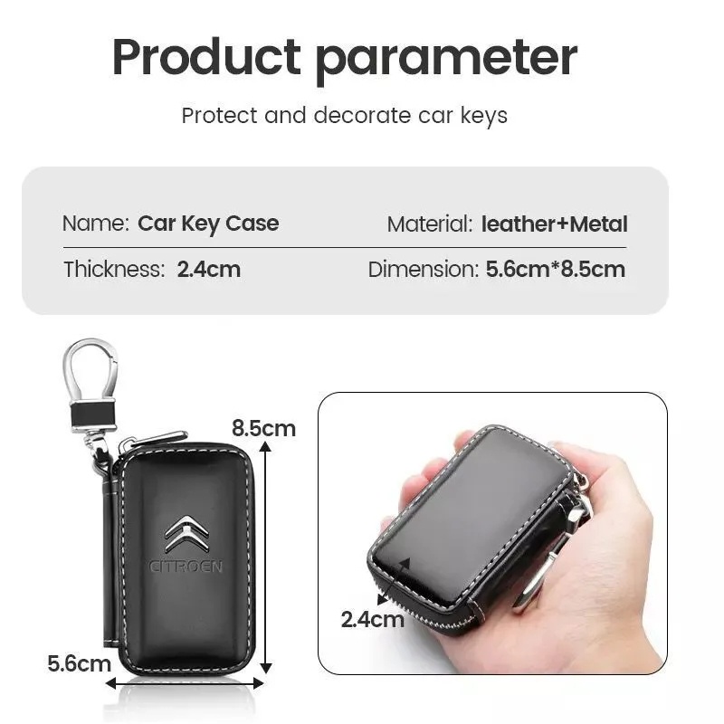 Audi Case Kunci Mobil Kulit Asli Car Smart Key Chain Keychain Holder Kait Logam Untuk Audi Sline A3 A4 A5 A6 A7 A8 Q2 Q3 Q5 Q7 Q8 TT Semua Aksesoris Jalan