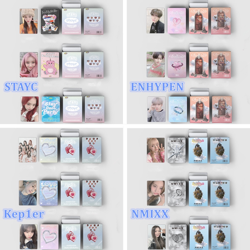 50pcs /box BT-S ITZY NMIXX EN-HYPEN STAYC Kep1er Photocards Album Kartu Lomo Bangtan Boys ENHYPEN Kpop Postcards