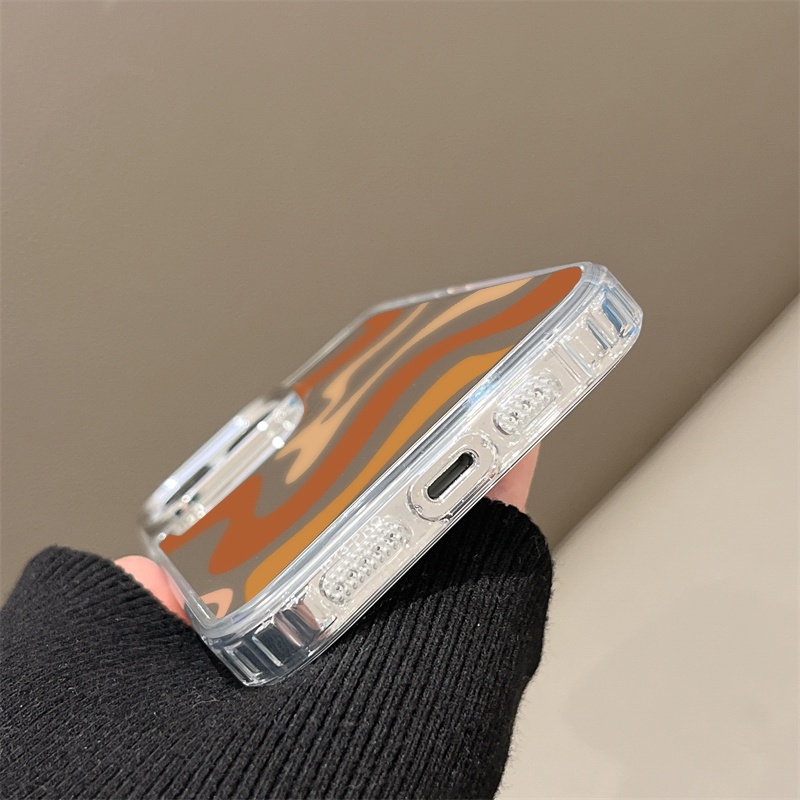 IPHONE Casing Ponsel Cermin Kompatibel Untuk Iphone11 12 13 14 12Pro 13Pro 14Pro Pro Max XR X XS Max Electroplating Tombol Perlindungan Mirror Cover