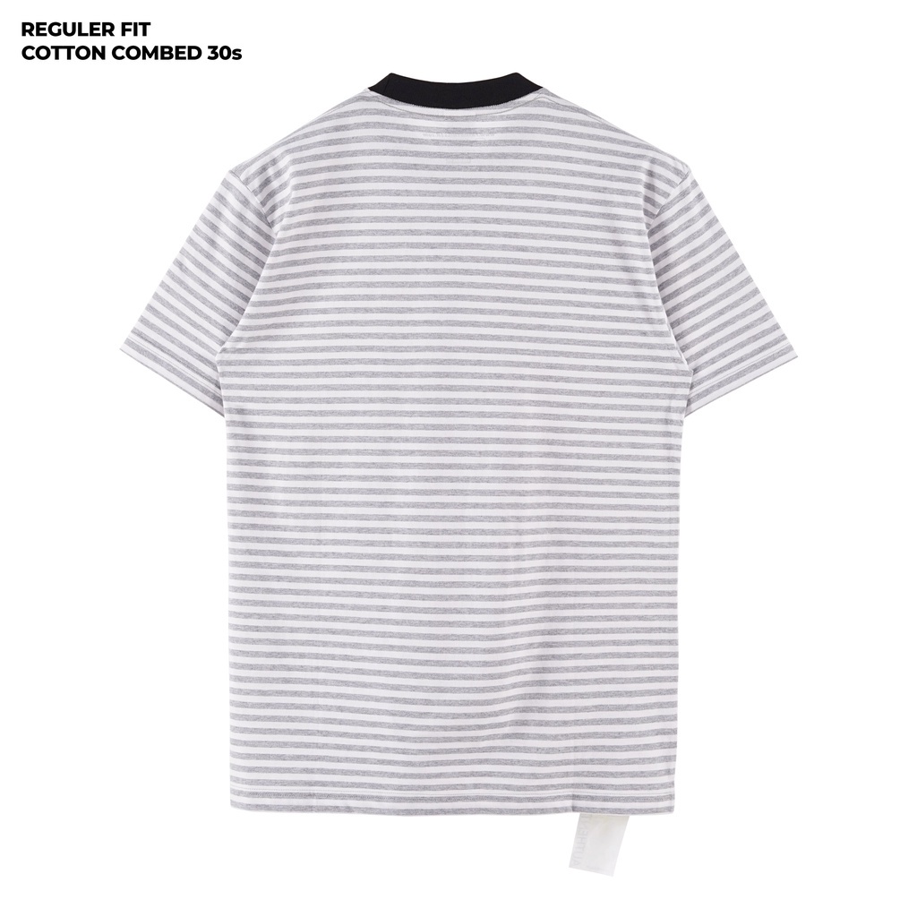 KAOS STRIPE GARIS  FRIDAY KILLER | KOZIAK GREY BLACK