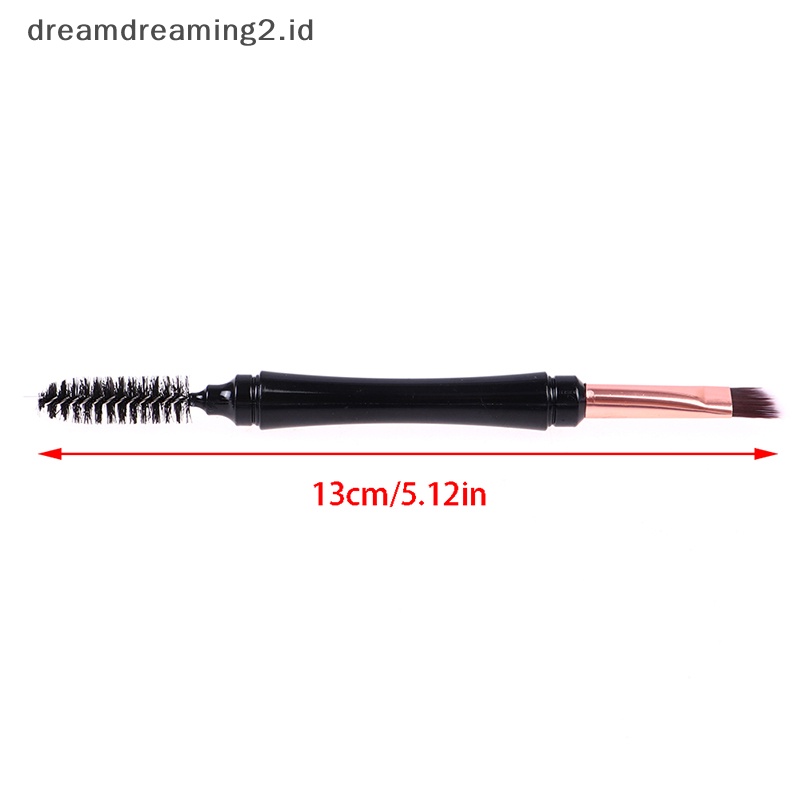 (drea) Sikat Alis Siku Dual Ended Dan Spoolie Brush Eyelash Brushes with Cover //