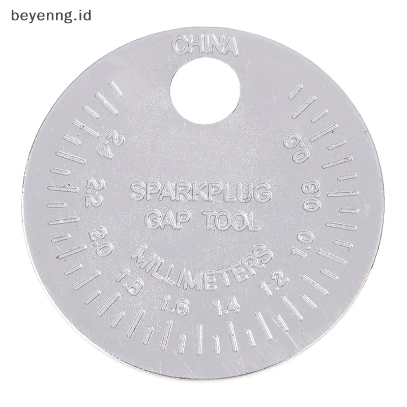 Beyen spark plug gap gauge Alat Ukur Tipe Koin 0.6-2.4mm range spark plug gage ID