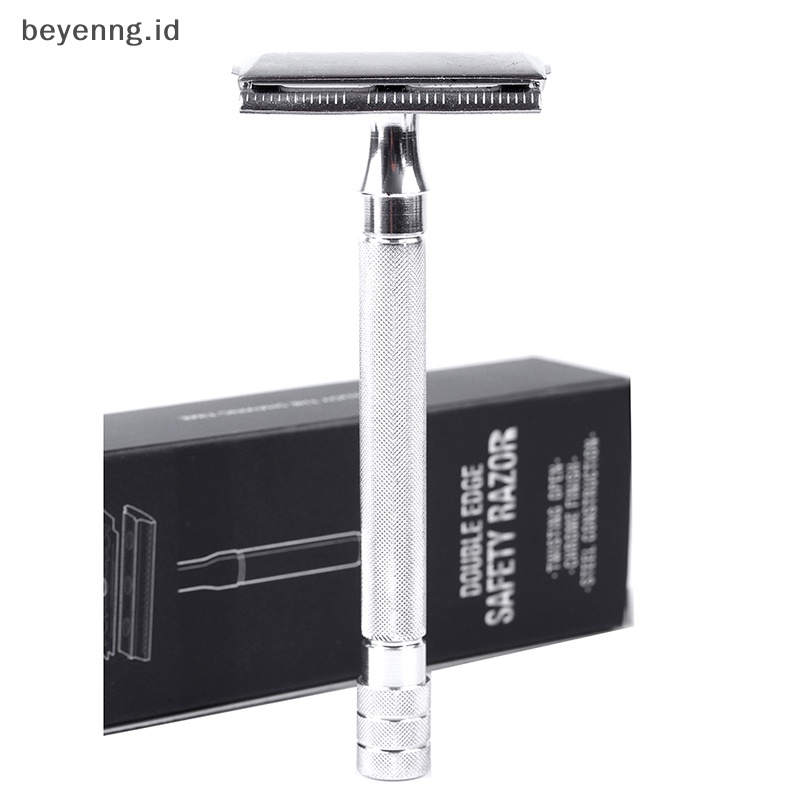Beyen Classic Mens Cukur Silet Adjustable Safety Dengan Sikat Kecil &amp; Pisau ID