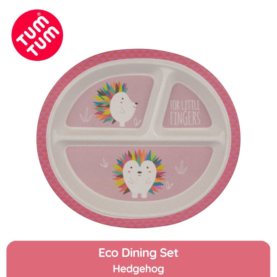 Tum Tum Eco Dining Set Hedgehog | Peralatan Makan