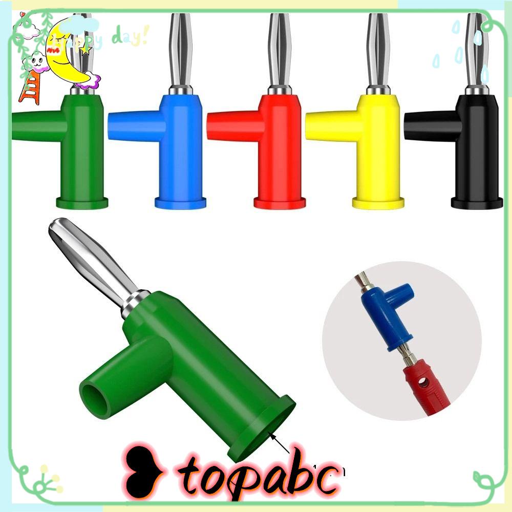 TOP Stackable Banana Plug 4MM Konektor Listrik Binding Post Kepala Pisang