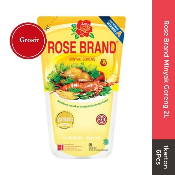 Rose Brand Minyak Goreng 2L 1 Karton Grosir